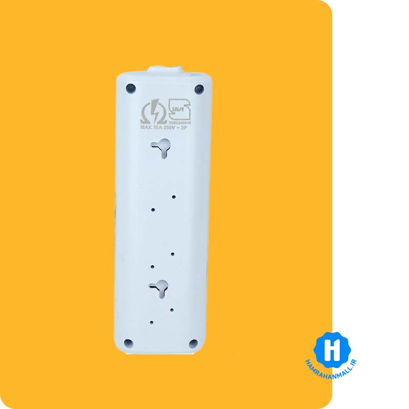 رابط 3 خانه ارت دار امگا مدل R3000 با کابل 5 متر