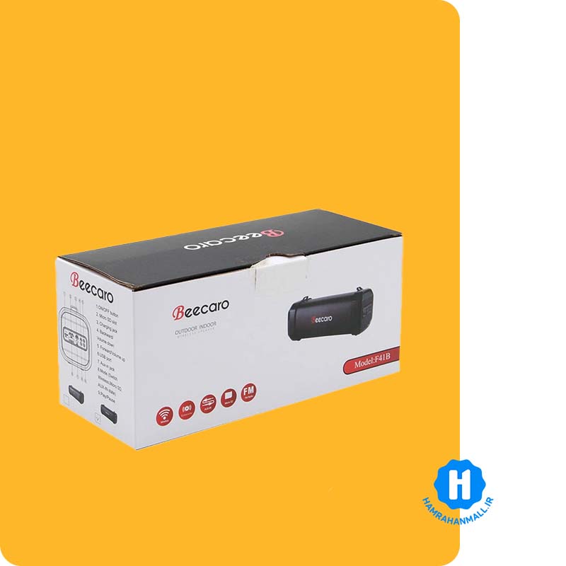 اسپیکر بلوتوثی قابل حمل beecaro مدل F41B