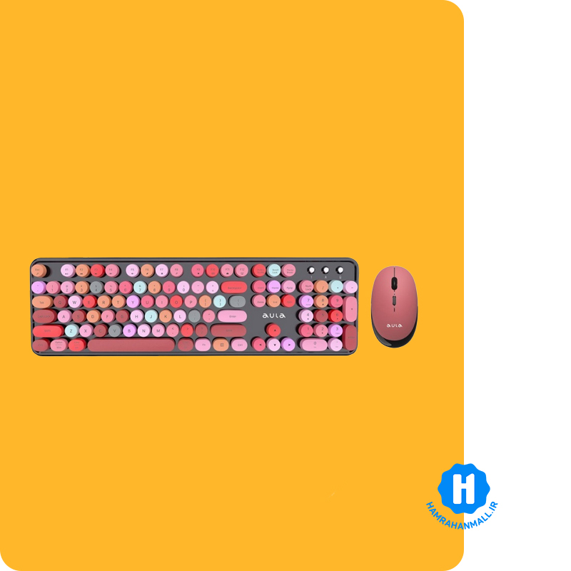 کیبورد و موس بی سیم آئولا مدل AULA AC306