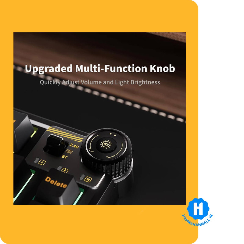 کیبورد مکانیکال AULA AU75 3IN1 ( رنگ کلید مشکی ) سوییچ STAR VECTOR