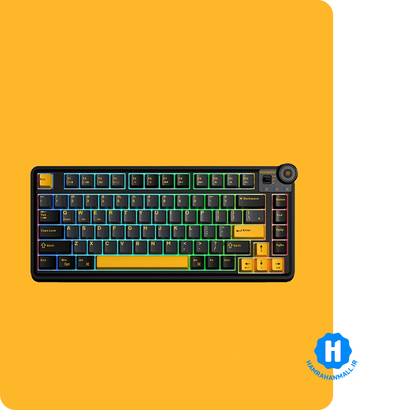 کیبورد مکانیکال AULA AU75 3IN1 ( رنگ کلید مشکی ) سوییچ STAR VECTOR