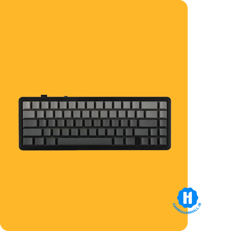 کیبورد مخصوص گیمینگ مدل AULA F65 (رنگ کلید مشکی / طوسی) سوییچ White