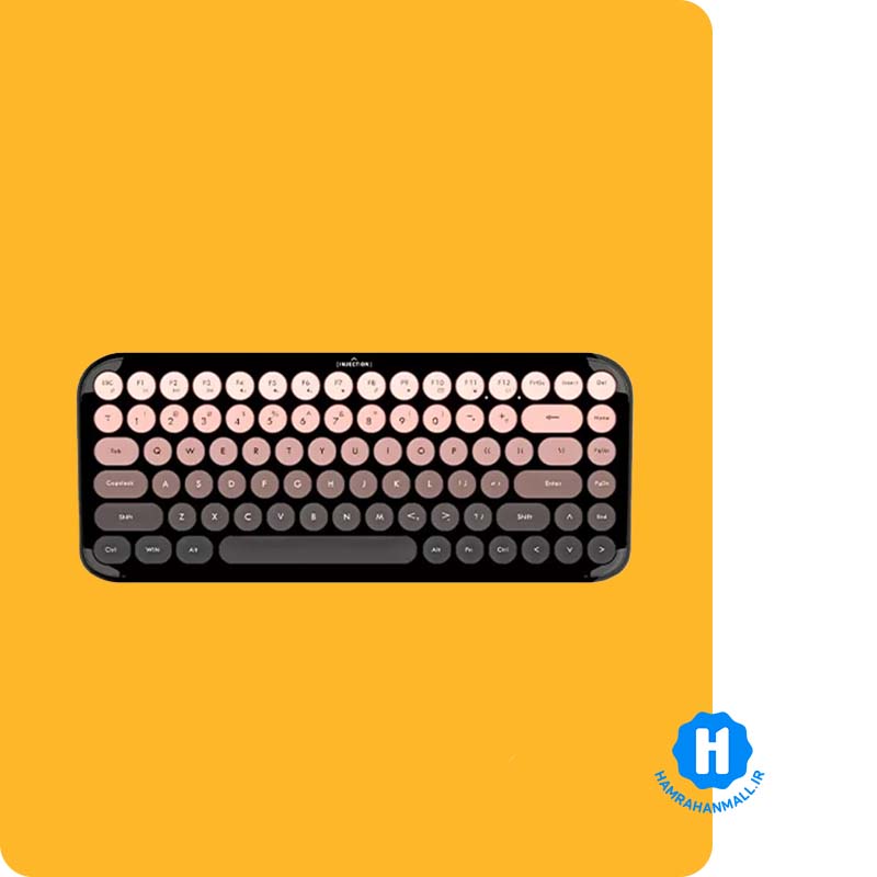 کیبورد بی سیم مافی مدل Annie - زرشکی