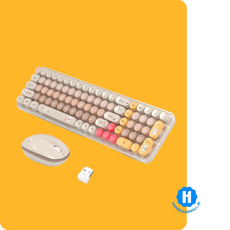 ماوس و کیبورد بی سیم مافی مدل Baby Bear