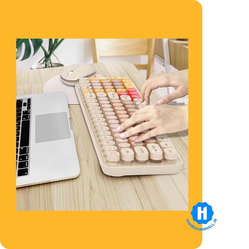 ماوس و کیبورد بی سیم مافی مدل Baby Bear