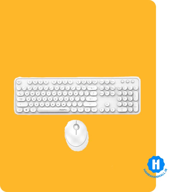 ماوس و کیبورد بیسیم مافی مدل Wireless Desktop Sweet Pure