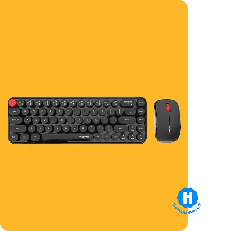 ماوس و کیبورد بیسیم مافی مدل Wireless Desktop Sweet Pure