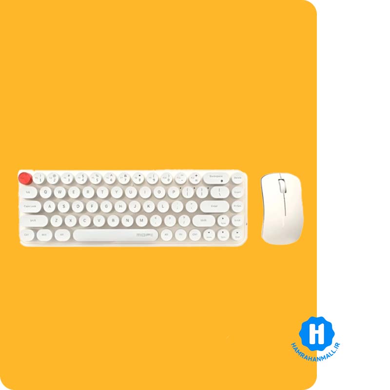 ماوس و کیبورد بیسیم مافی مدل Wireless Desktop Sweet Pure