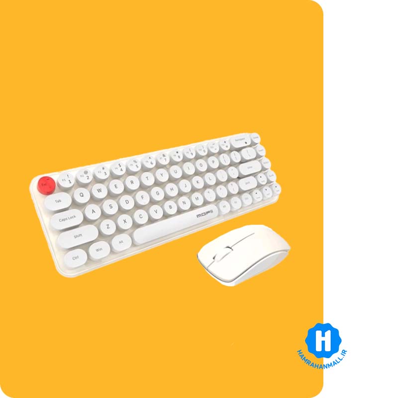 ماوس و کیبورد بیسیم مافی مدل Wireless Desktop Sweet Pure