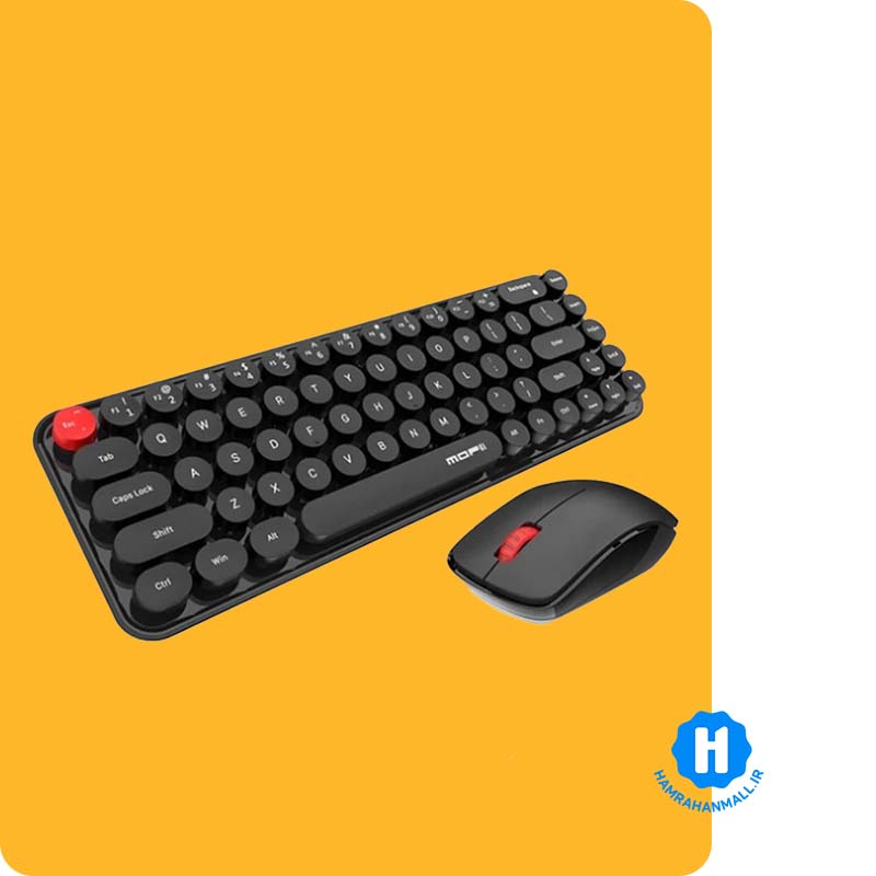 ماوس و کیبورد بیسیم مافی مدل Wireless Desktop Sweet Pure
