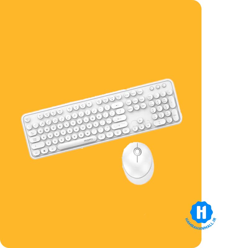 ماوس و کیبورد بیسیم مافی مدل Wireless Desktop Sweet Pure