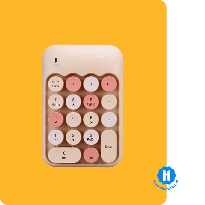 کیبورد اعداد بی سیم مافی مدل X910 - طیف قهوه ای