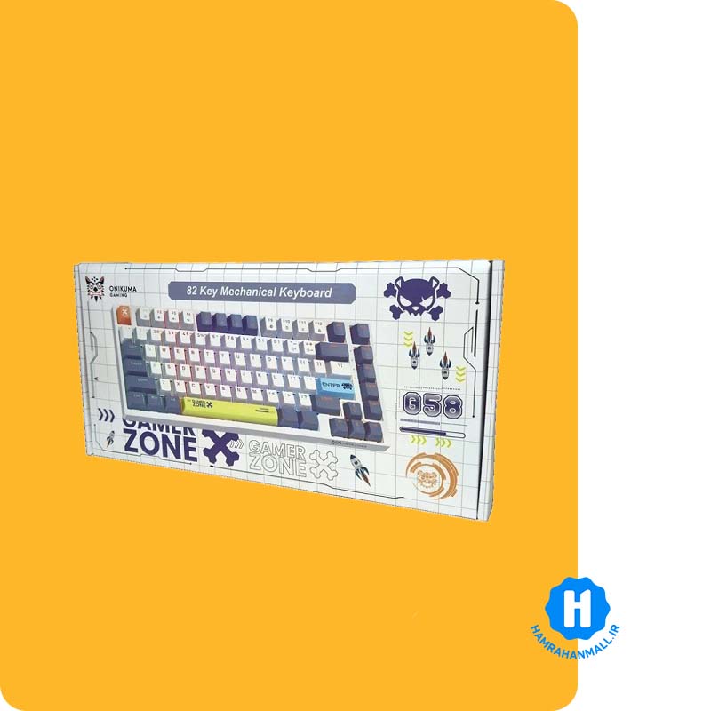 کیبورد گیمینگ باسیم اونیکوما مدل G58