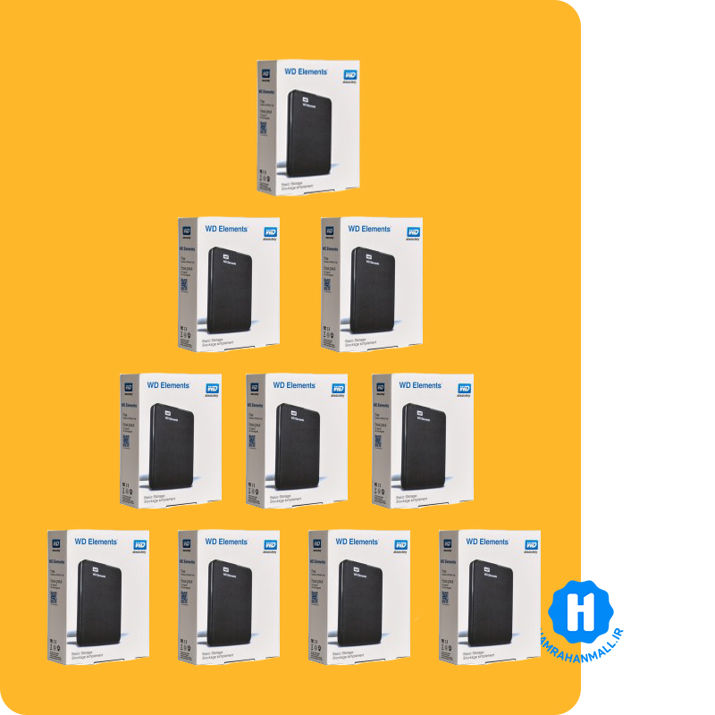 باکس هارد 2.5 اینچی Western Digital Elements USB3.0 پک 10 عددی