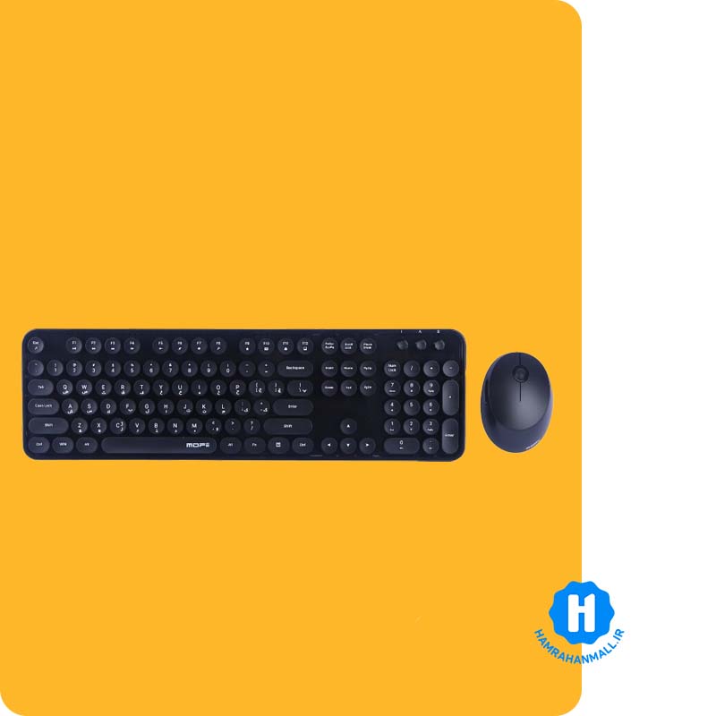 ماوس و کیبورد بی‌سیم مافی مدل Wireless Desktop Sweet Pure