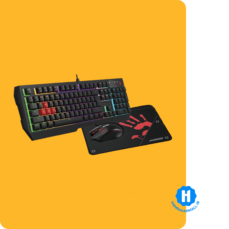 ست ماوس و کیبورد ای فورتک مدل BLOODY B1700