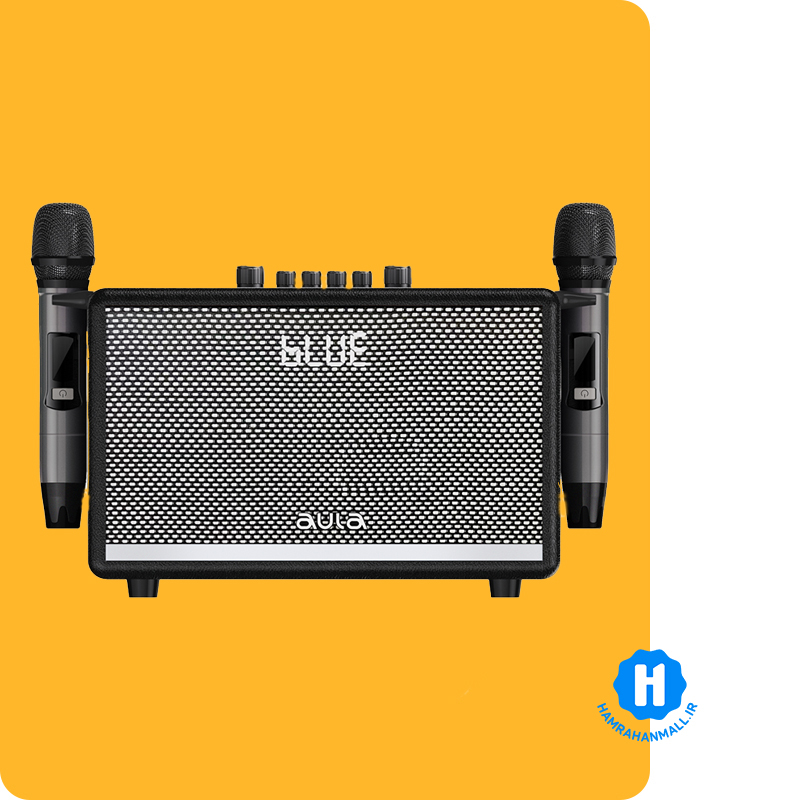 اسپیکر پرتابل بلوتوثی آئولا AULA AK812 همراه دو میکروفن کاراکوئه