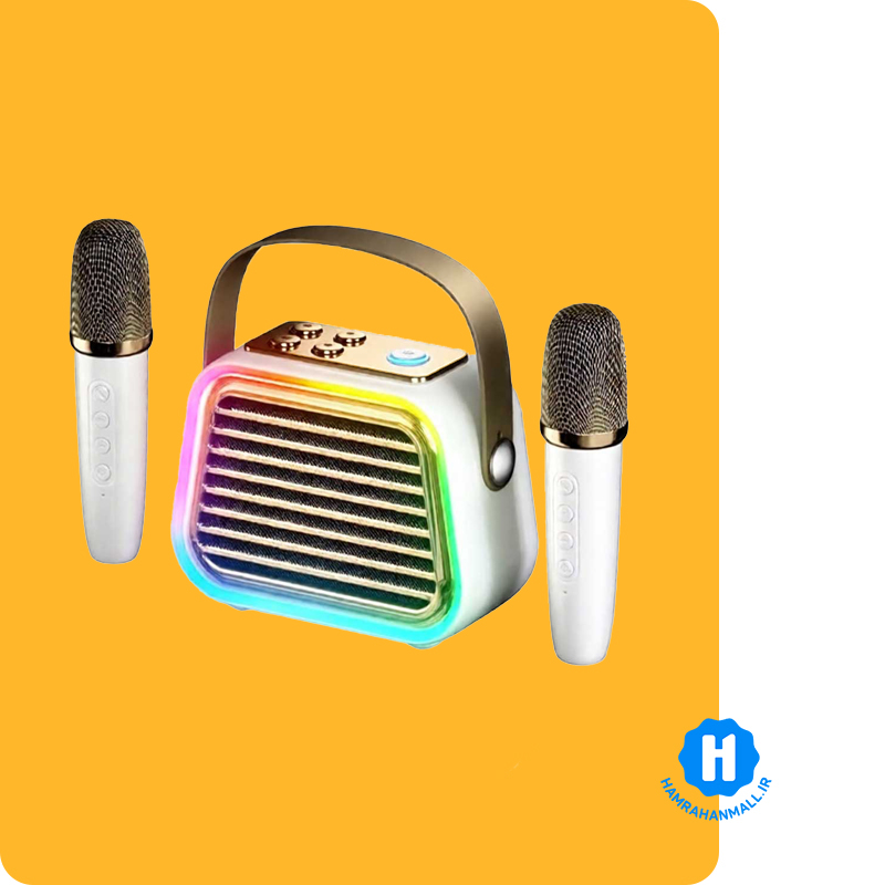 اسپیکر پرتابل بلوتوثی آئولا AULA K20 همراه دو میکروفن کاراکوئه