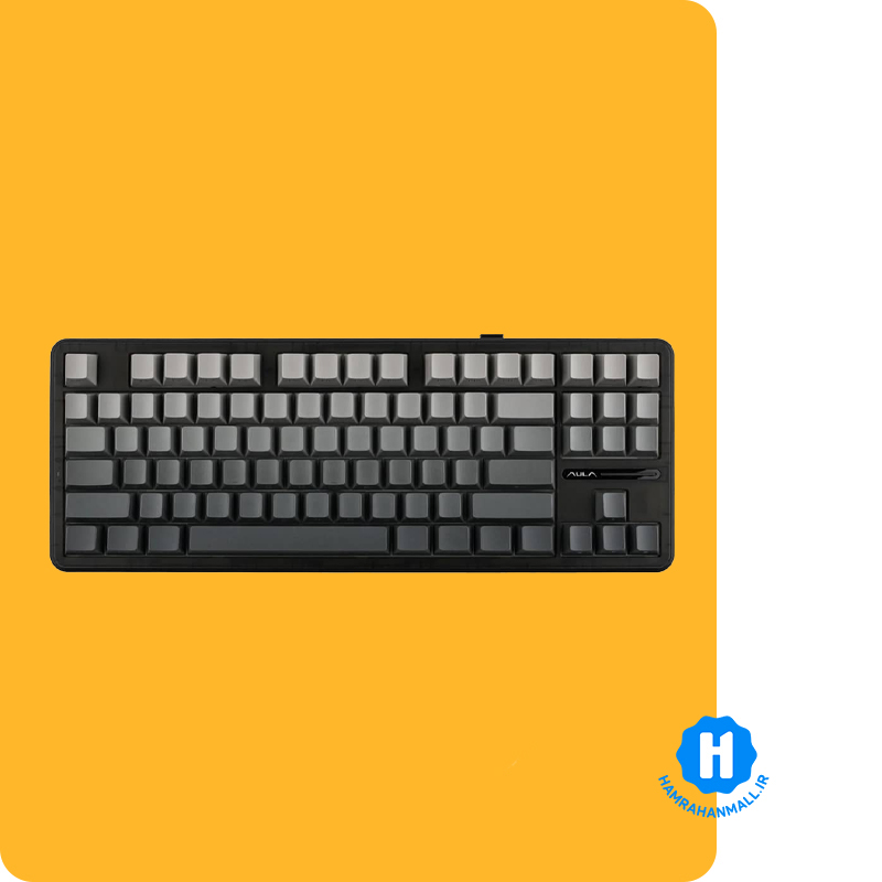کیبورد گیمینگ مکانیکال AULA F87 Pro 80% (رنگ کلید مشکی ) سوییچ Black