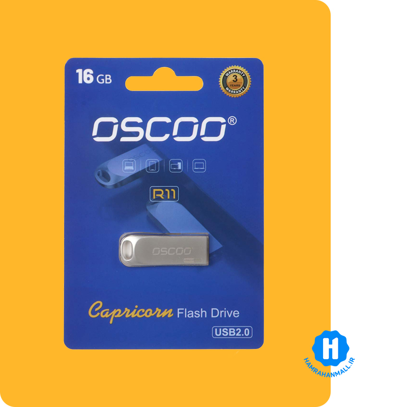 فلش مموری اوسکو مدل R11 ظرفیت 16 گیگابایت با رابط USB 2.0