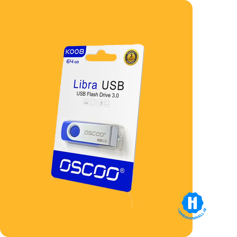 فلش اوسکو OSCOO Libra K008 ظرفیت 16 گیگابایت USB3.0
